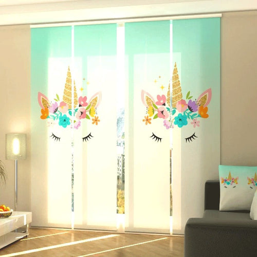 Tende a pannello Unicorni con fiori