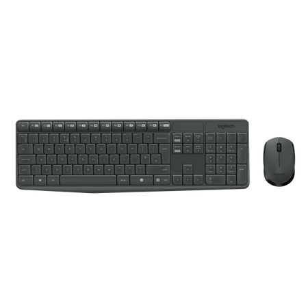 Logitech Kit Tastiera+mouse Wireless Usb Nero Mk235 920-007913