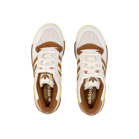 Adidas Scarpa Bassa Uomo Rivalry Low 86 Chalk White/wild Brown/hazy Yellow da uomo