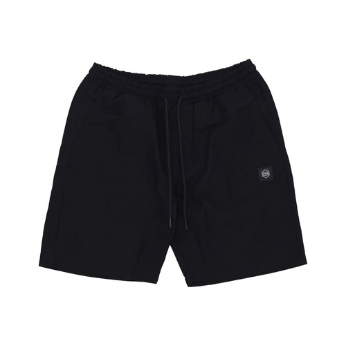DOLLY NOIRE Pantalone Corto Uomo Cotton Ripstop Jogger Shorts Black da uomo