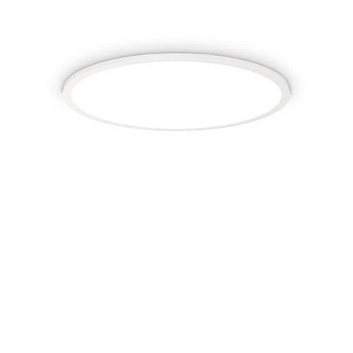 Plafoniera Moderna Fly Slim Alluminio-Plastiche Bianco Led 53W 4000K D60Cm
