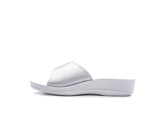 INBLU Ciabatta Donna Con Strappo Argento