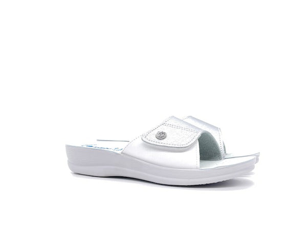 INBLU Ciabatta Donna Con Strappo Argento