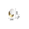 Applique Contemporanea Ninfea Metallo Bianco 1 Luce Gx53 9W 3000K Luce Calda