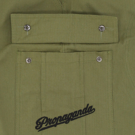 PROPAGANDA Pantalone Corto Uomo Cargo Shorts Military Green da uomo