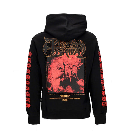 PROPAGANDA Felpa Leggera Cappuccio Uomo Cortex Hoodie Black da uomo