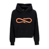PROPAGANDA Felpa Leggera Cappuccio Corta Donna W Logo Crop Top Hoodie Black da donna