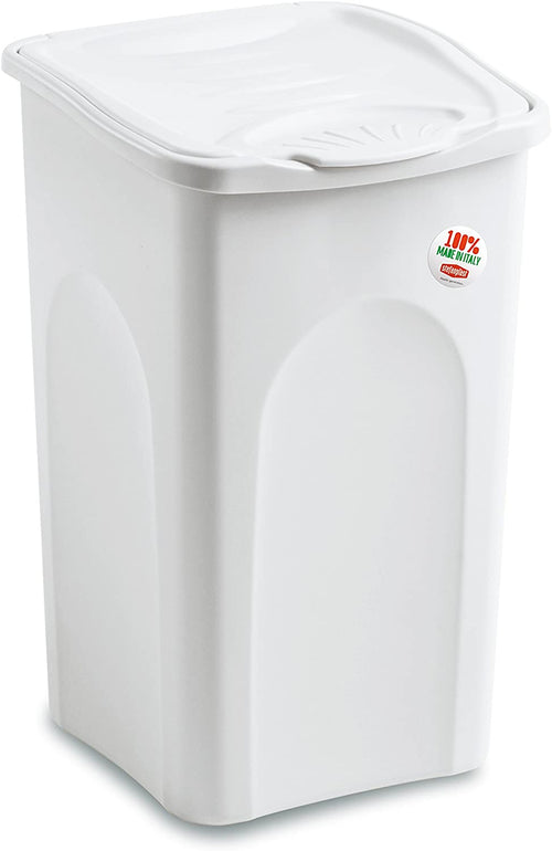 PORTABIANCHERIA TUTTO CHIUSO PRIMAVERA'Lt.50 cm 37 x 37 x H 56 bianco DF 8034623