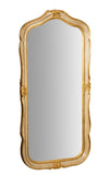 Biscottini SPECCHIERA DA PARETE IN LEGNO FINITURA FOGLIA ORO E AVORIO MADE IN ITALY