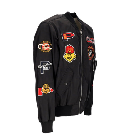 PROPAGANDA Giubbotto Bomber Uomo Baseball Bomber Black da uomo