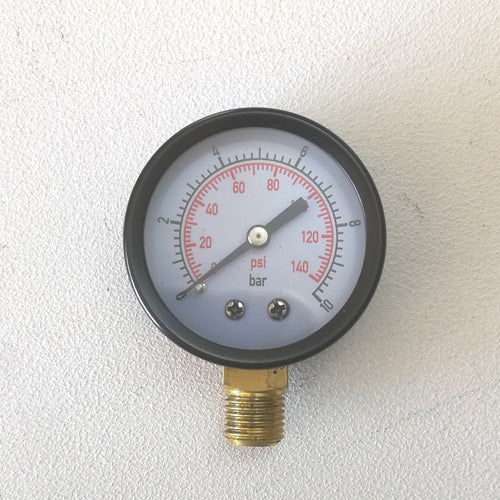 Manometro autoclave attacco 1/4 portata 0-10 bar