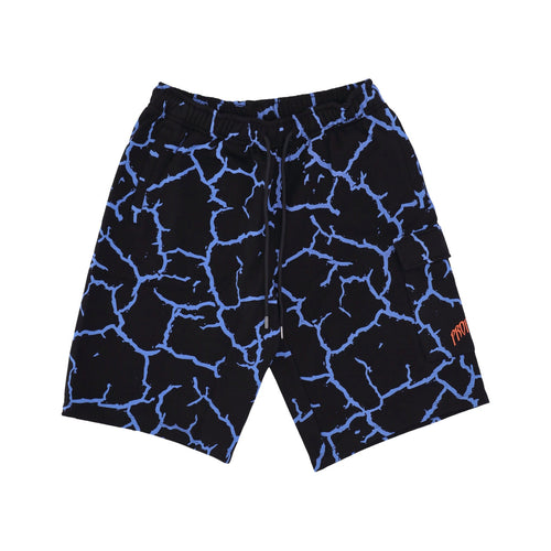 PROPAGANDA Pantalone Corto Tuta Uomo Triangle Gorilla Cargo Sweatshorts Black da uomo