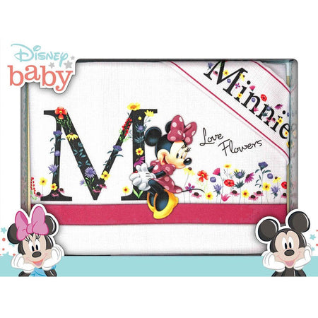 Lenzuola culla Minnie love flowers neonato Disney