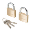 Silverline - Set di lucchetti con chiavi identiche 2 p.zi Eternal Brico