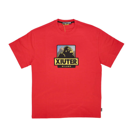 IUTER Maglietta Uomo Xiuter Logo Tee Crimson da uomo
