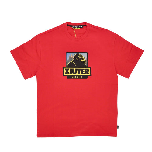 IUTER Maglietta Uomo Xiuter Logo Tee Crimson da uomo