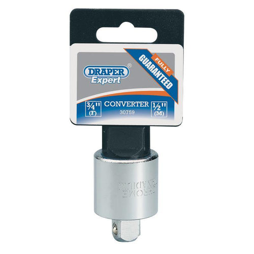 Adattatore per chiave a bussola 1/2 in acciaio cromo Draper Draper tools
