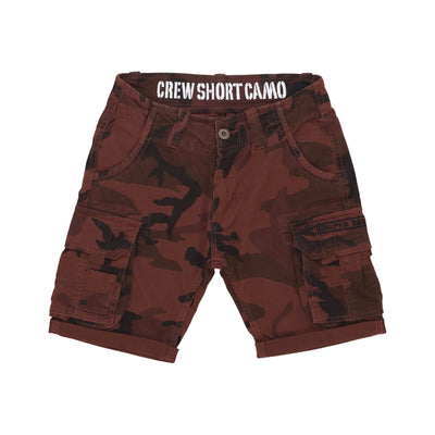ALPHA INDUSTRIES Pantalone Corto Uomo Crew Short Camo Burned Camo da uomo