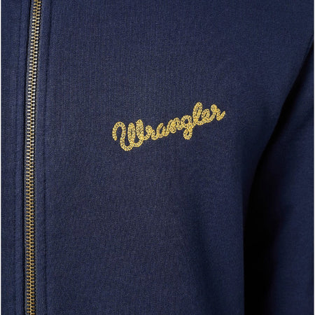 Wrangler felpa blu con zip 112350547