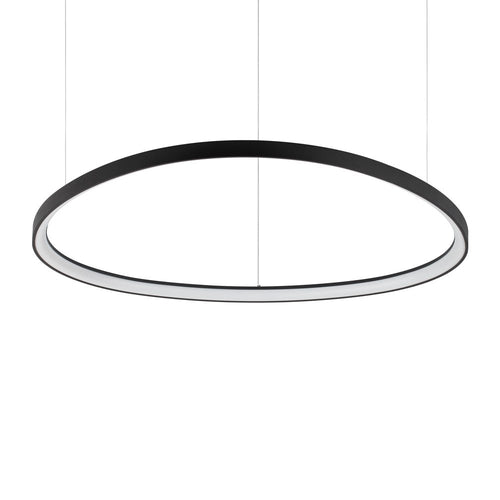 Sospensione Moderna Gemini Nero Led 80W 3000K Luce Calda
