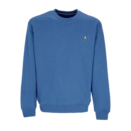 JORDAN Felpa Girocollo Uomo Essential Fleece Crewneck True Blue/white da uomo