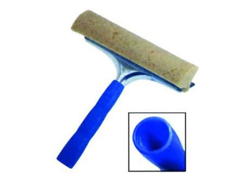 1 LAVAVETRI MANICO PLASTICA CM 25 NUOVO CON SPUGNA E GOMMA VETRATE FERR 115643