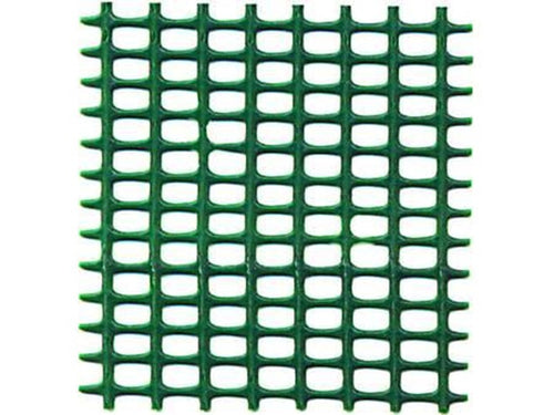 RETE IN PLASTICA QUADRETTA VERDE MM.5X7 , MT 50 - altezza cm.100 - FERR 23900