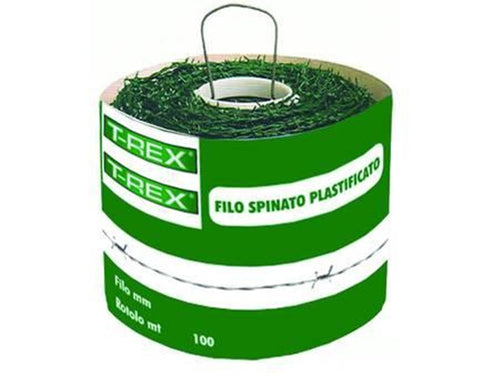 FILO FERRO SPINATO ZINCATO E PLASTIFICATO - mt.100 - FERR 297615