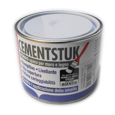 Saratoga Cementstuk 500ml fondo primer bianco opaco per muro e legno
