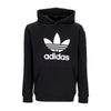 Adidas Felpa Leggera Cappuccio Uomo Adicolor Classics Trefoil Hoodie Black da uomo