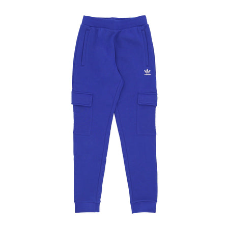 Adidas Pantalone Tuta Felpato Uomo Trefoil Essentials Cargo Semi Lucid Blue da uomo