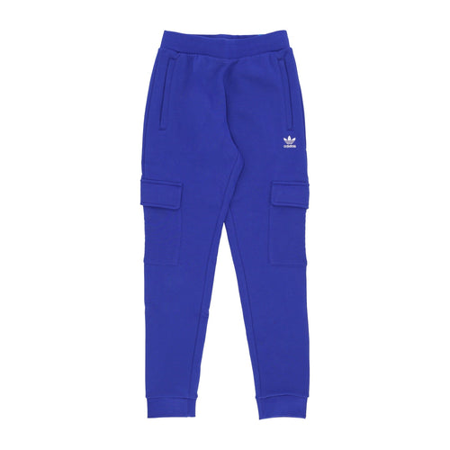 Adidas Pantalone Tuta Felpato Uomo Trefoil Essentials Cargo Semi Lucid Blue da uomo