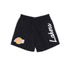 MITCHELL & NESS Pantaloncino Uomo Nba Team Essentials Nylon Shorts Hardwood Classics Loslak Black da uomo