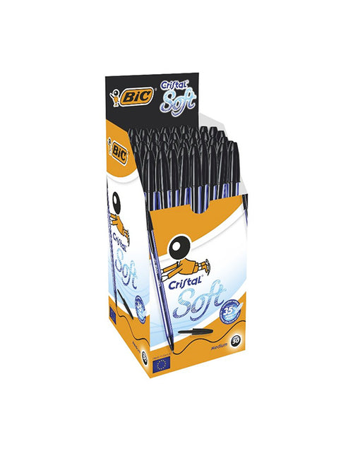 Confezione 50 penne Bic Cristal Soft Nere
