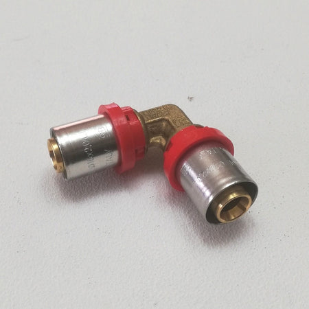 Tiemme raccordo  20 x 20 curvo gomito doppio a pressare per tubo multistrato