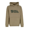 FJALLRAVEN Felpa Cappuccio Uomo Logo Hoodie Light Olive da uomo
