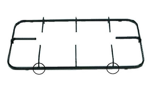 TECNOGAS GRIGLIA CUCINA A GAS PESCIERA 416 x 230 SMALTATA NERA --P 5951
