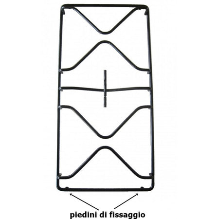 IGNIS WHIRPOOL GRIGLIA DESTRA CM 49,5 X 23,5 CUCINA A GAS PIANO COTTURA P 2560