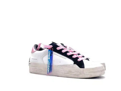 CRIME LONDON Sneaker Donna Sk8 Deluxe White Pink