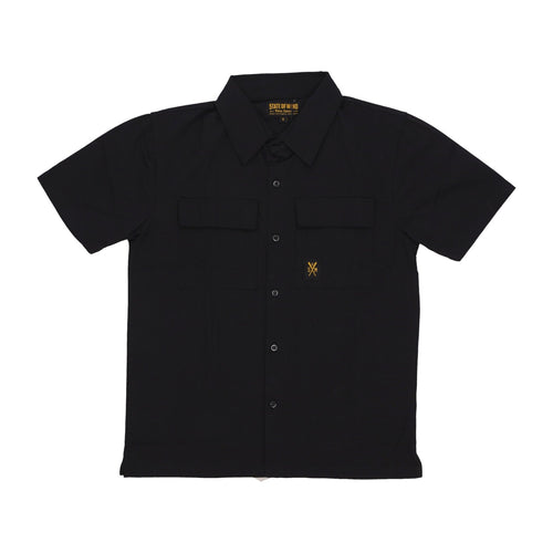 5TATE OF MIND Camicia Manica Corta Uomo Retrofuture Shirt Black da uomo