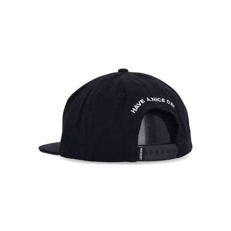 MARKET Cappellino Visiera Piatta Uomo Dark Web Hat Black da uomo