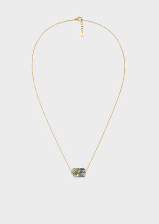 Collana julyacc.ino oro pietra tube