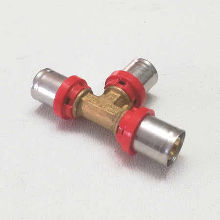 Tiemme raccordo 26 x 26 x 26 a T a pressare per tubo multistrato