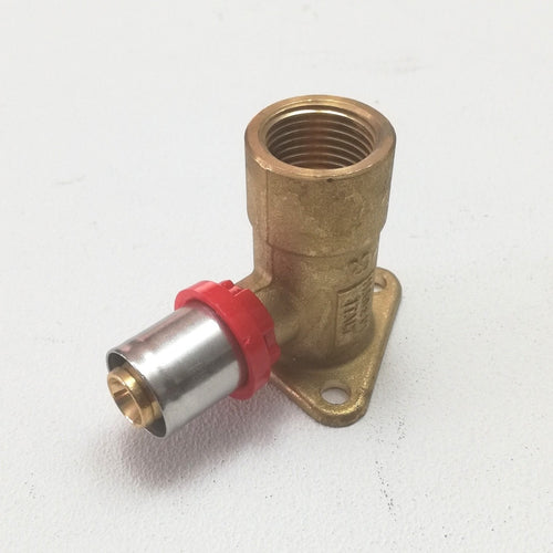 Tiemme raccordo 20 x 1/2 curvo gomito flangiato  a pressare per tubo multistrato