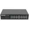 Switch Gigabit Ethernet a 16 porte Intellinet, RJ45 a 16 porte 10/100/1000 Mbps, Ethernet a risparmio energetico IEEE 802.3az, desktop, 19 Montaggio su rack