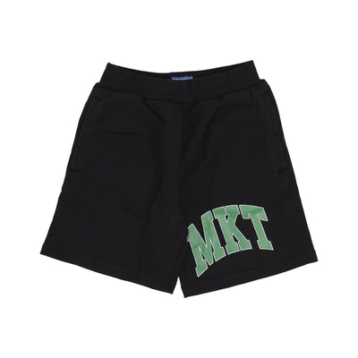 MARKET Pantalone Corto Tuta Felpato Uomo Arc Sweatshorts Washed Black da uomo