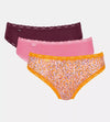 Sloggi Donna 24/7 Weekend Tai C3P 10198237 Confezione 3 Slip Tai S10 - Passarelli Biancheria