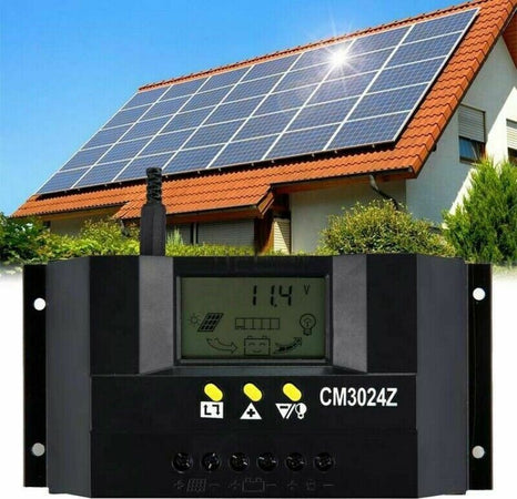 30A Regolatore Di carica solare fotovoltaico LCD 12V /24V Per pannello solare CM3024Z Commercio Industria e Scienza/Energia solare e eolica/Pannelli solari/Pannelli solari monocristallini Zencoccostore - Formia, Commerciovirtuoso.it