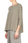 MAMA B Mama B - Maglia - 450627 - Verde/Latte da donna