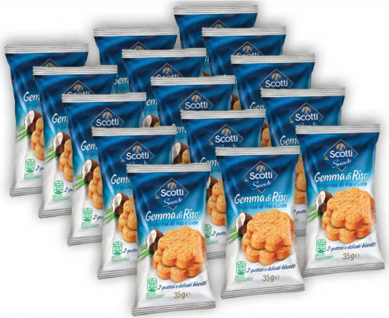 30x Biscotti Gemma Di Riso Al Cocco Riso Scotti Snack 35 Gr Confezione 30 Biscotti Senza Grassi Alimentari e cura della casa/Pasticceria e prodotti da forno/Biscotti/Biscotti per la colazione Non solo alimenti - Albano Laziale, Commerciovirtuoso.it